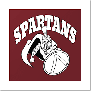 Spartan Mascot Posters and Art